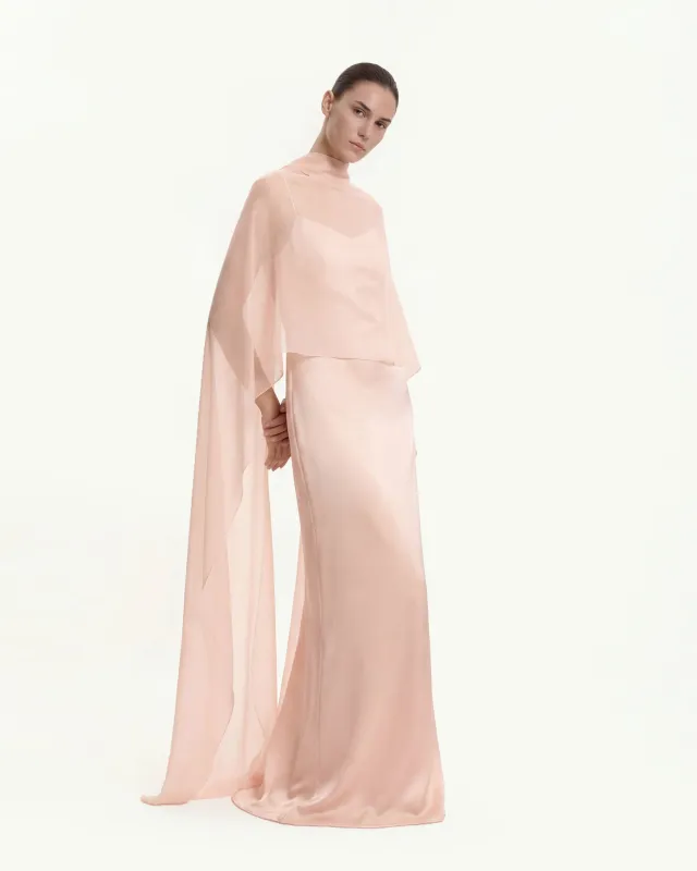 Tulle Cape Shawl - Pink sold by JW PEI