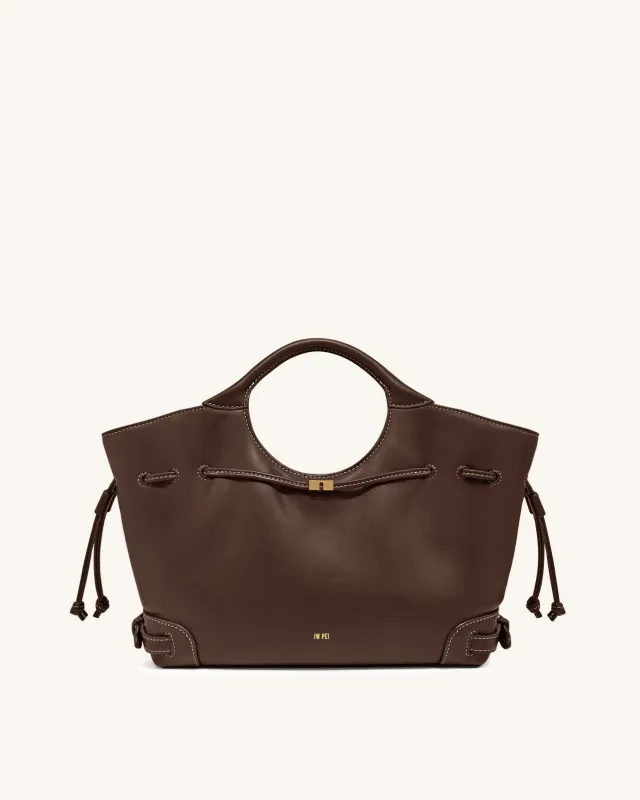Elara Drawstring Tote Bag - Brown sold by JW PEI