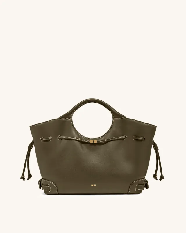 Elara Drawstring Tote Bag - Olive Green sold by JW PEI