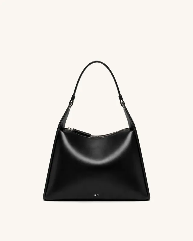 Luna Soft Hobo Bag - Black sold by JW PEI