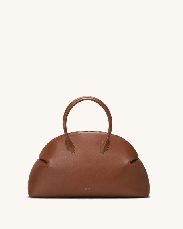 Aria Half-Moon Top Handle - Brown sold by JW PEI