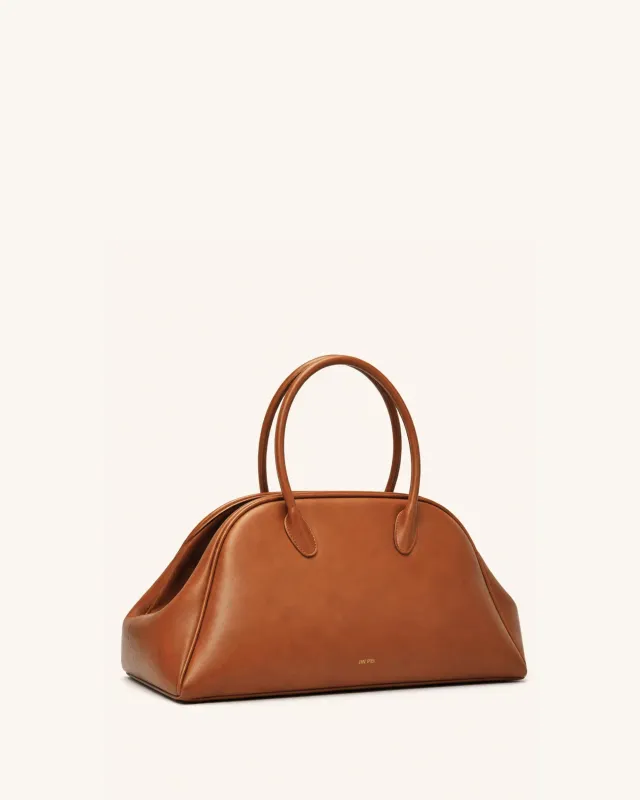 Dome Top Handle Bag - Brown sold by JW PEI