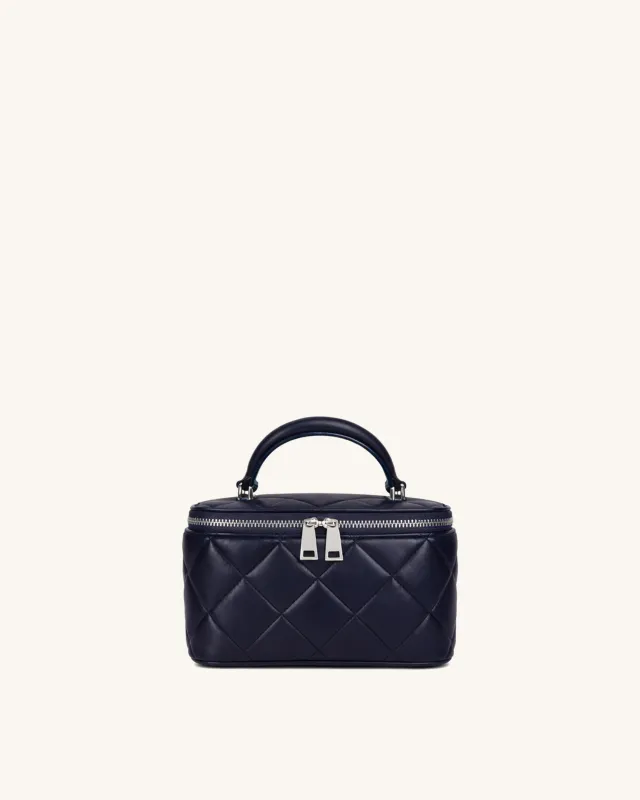 Luna Quilted Box Bag - Blue sold by JW PEI