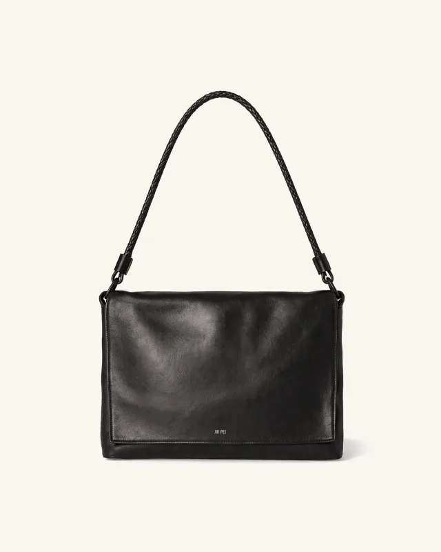 Avery Flap Shoulder Bag - Black sold by JW PEI