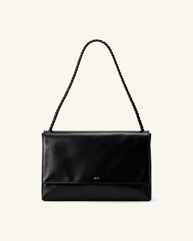 Eva Black Shoulder Bag - Black sold by JW PEI