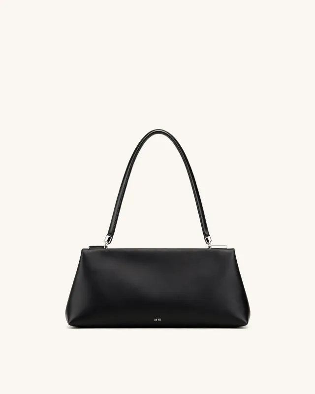 Luna Frame Top Handle Bag - Black sold by JW PEI