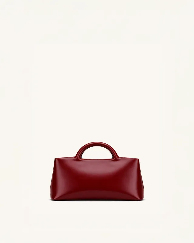 Scarlett Structured Top Handle Bag - Burgundy sold by JW PEI