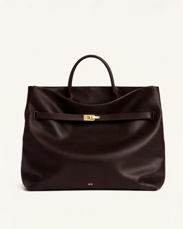 Bella Leather Tote - Brown sold by JW PEI