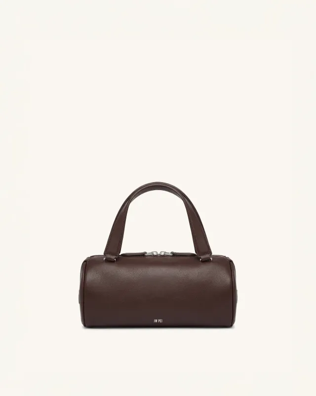 Mya Barrel Top Handle Bag - Brown sold by JW PEI