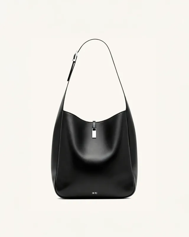 Elise Hobo Shoulder Bag - Black made by JW PEI