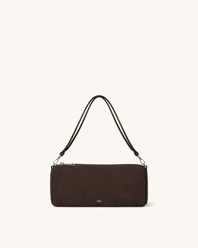Jade Faux Suede Shoulder Bag - Brown sold by JW PEI