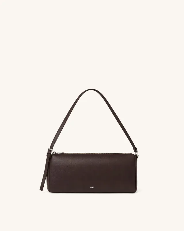 Casey Cylinder Shoulder Bag - Brown made by JW PEI