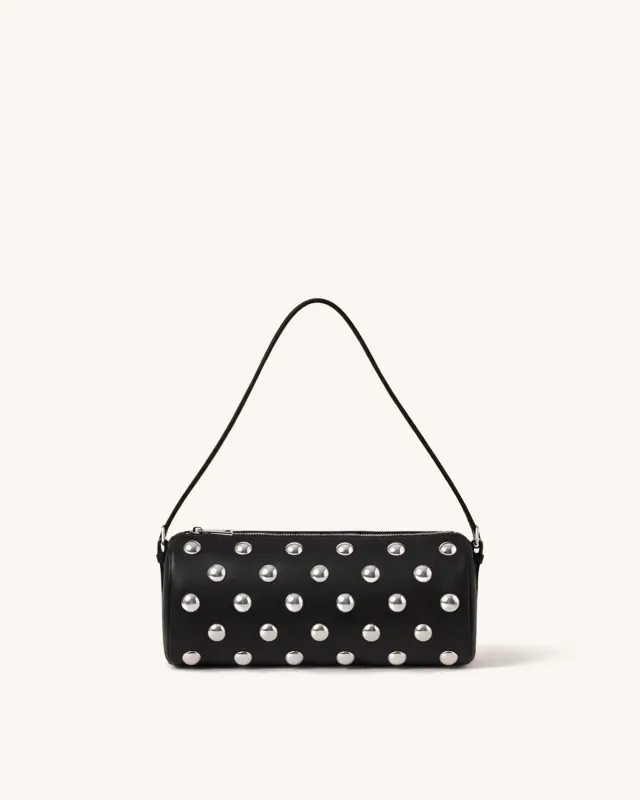 Riley Studded Shoulder Bag - Black sold by JW PEI