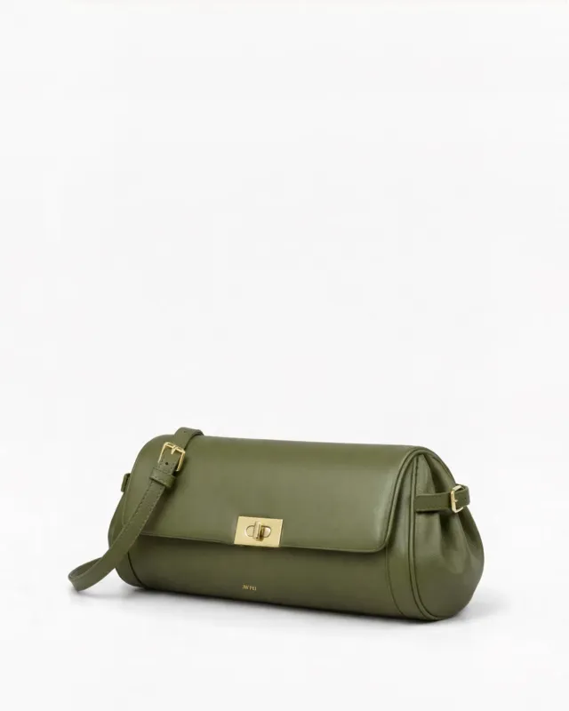 Ava Cylinder Shoulder Bag - Green made by JW PEI