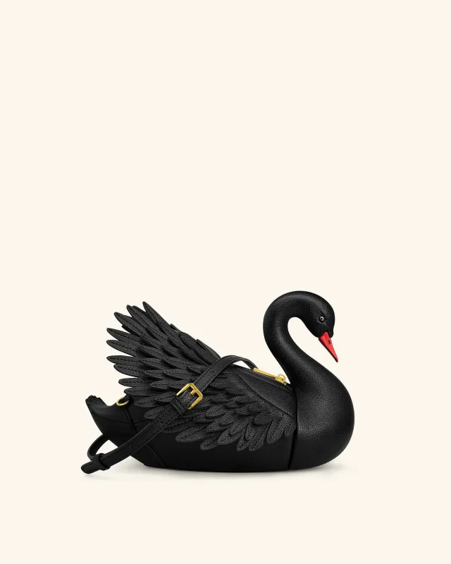 Alani Swan Shaped Crossbody Bag - Black sold by JW PEI