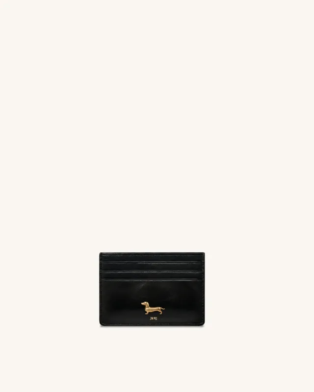 Maeve Dachshund Metal Emblem Card Holder - Black sold by JW PEI