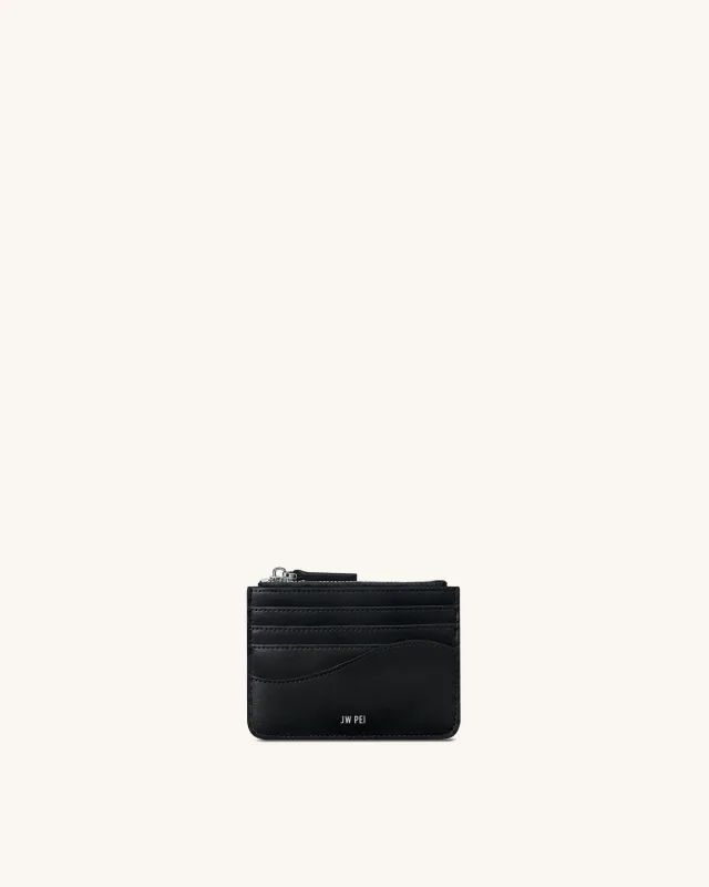Seren Zipped Card Case - Black sold by JW PEI