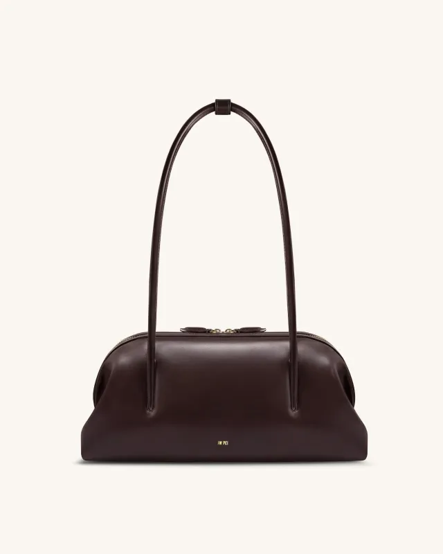 Aveline Shoulder Bag - Dark Brown made by JW PEI