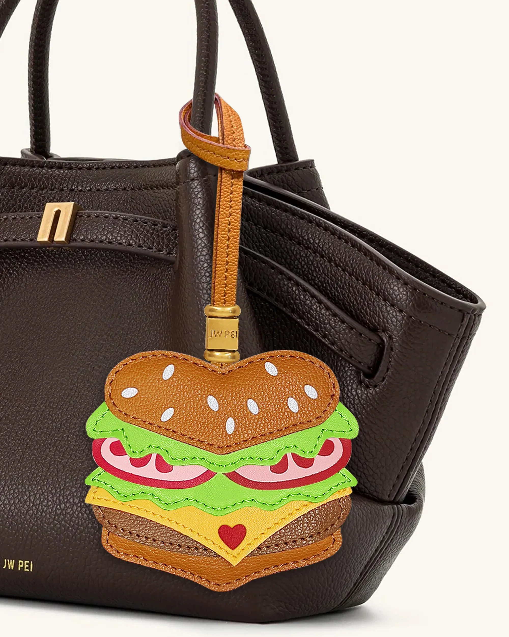 Burger Bag Charm - Brown sold by JW PEI product image thumbnail 2