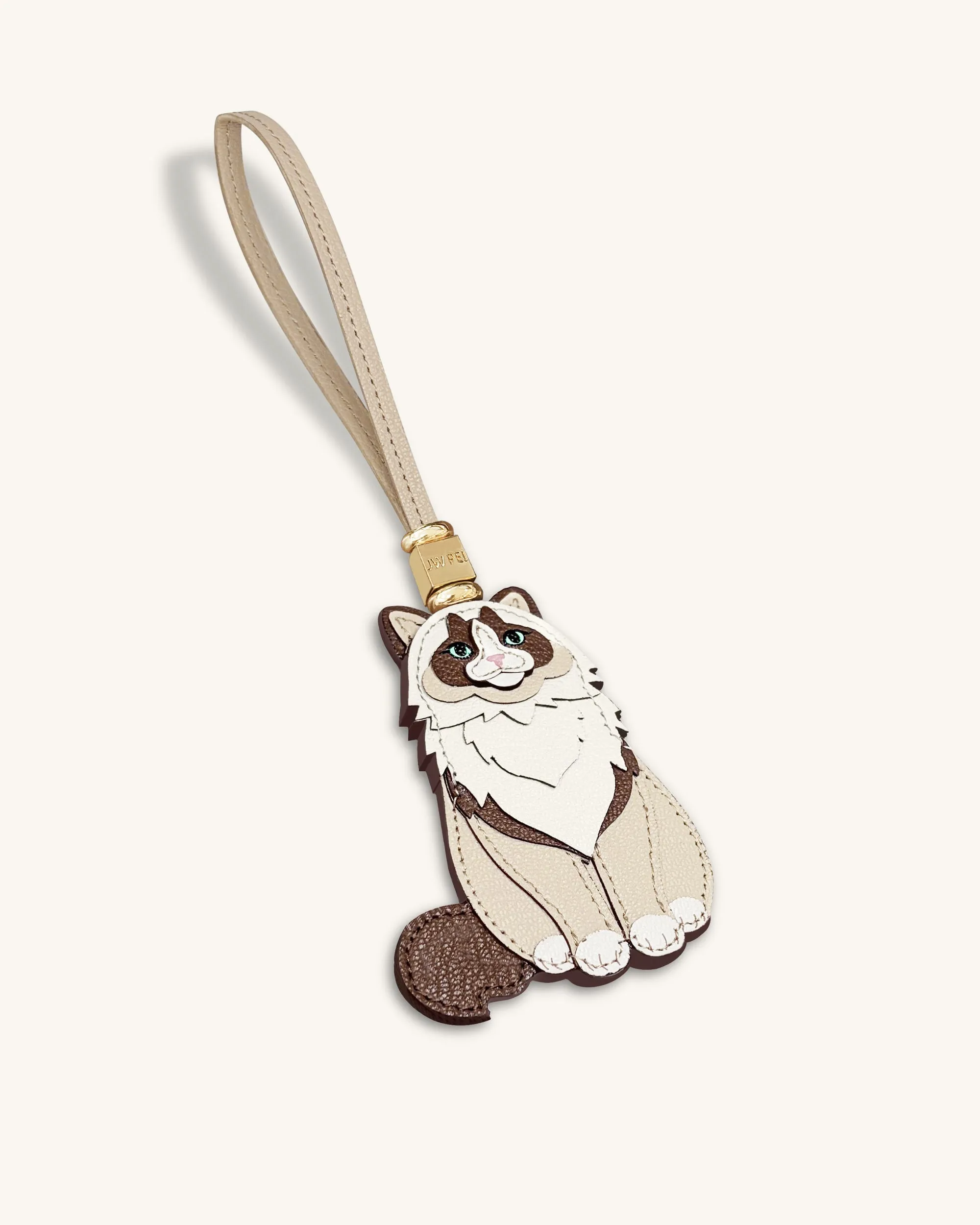 Ragdoll Cat Bag Charm - Beige sold by JW PEI product image thumbnail 3