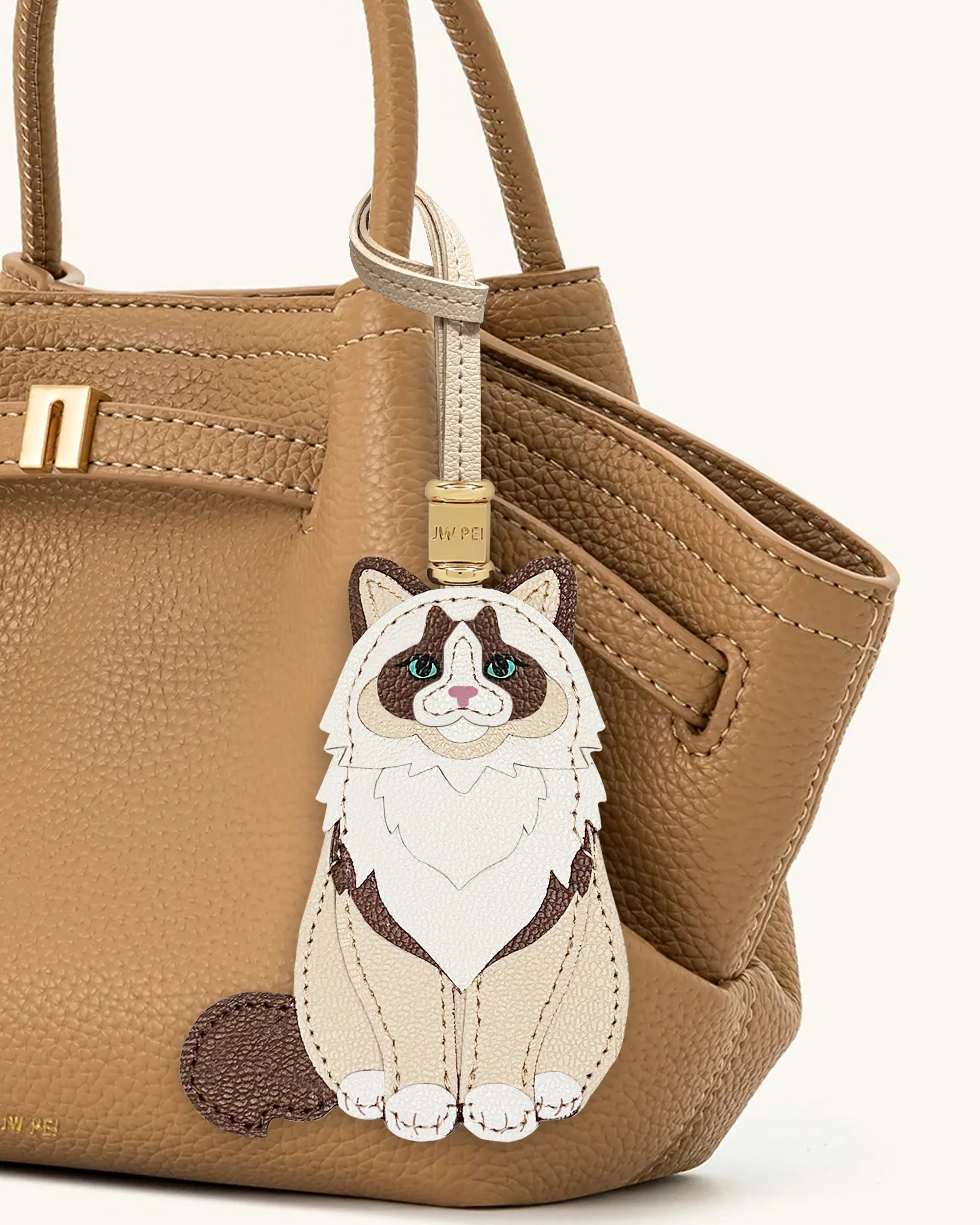 Ragdoll Cat Bag Charm - Beige sold by JW PEI product image thumbnail 2