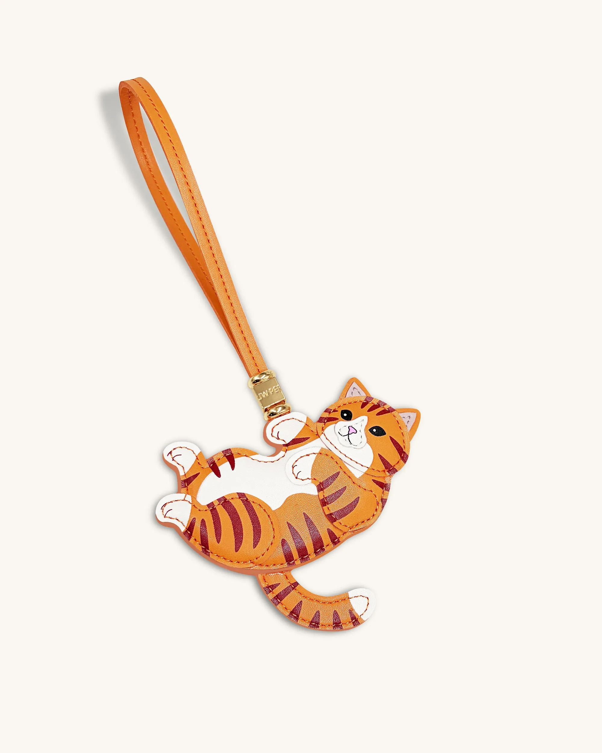 Playful Cat Bag Charm - Orange sold by JW PEI product image thumbnail 3