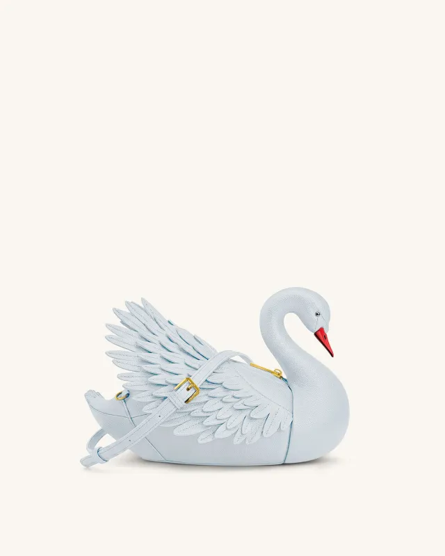 Alani Swan Shaped Crossbody Bag - Light Blue sold by JW PEI