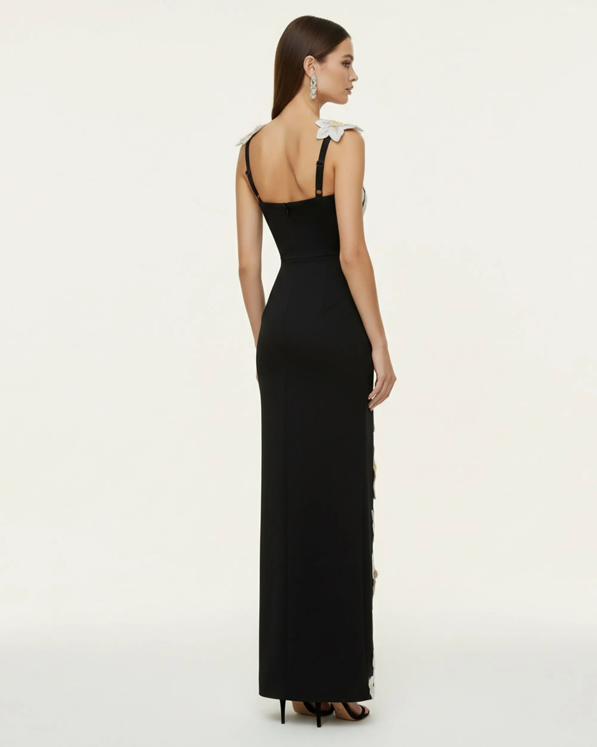 Flower Embroidered Dress - Black/White sold by JW PEI product image thumbnail 2