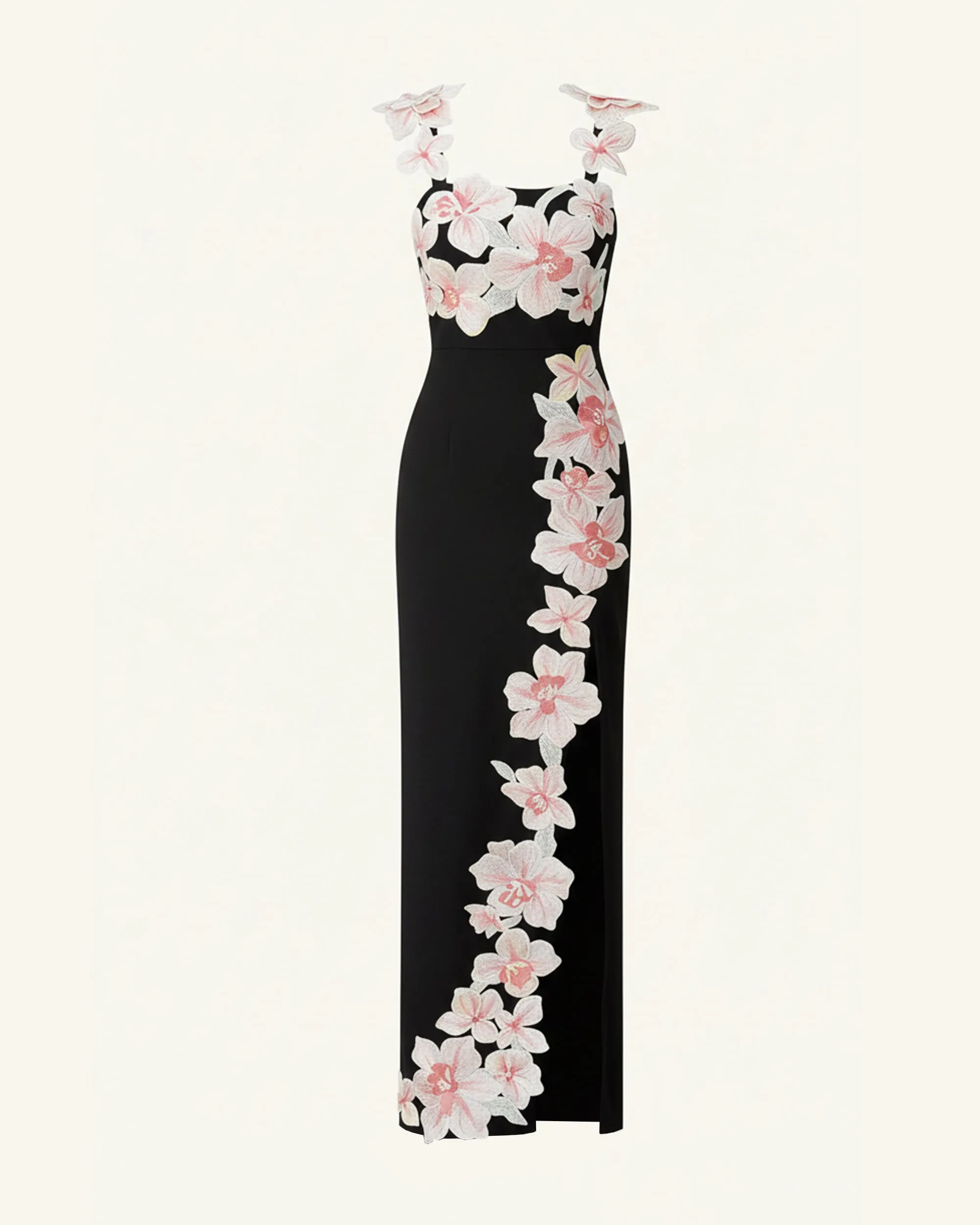 Flower Embroidered Dress - Black/Pink sold by JW PEI product image thumbnail 3
