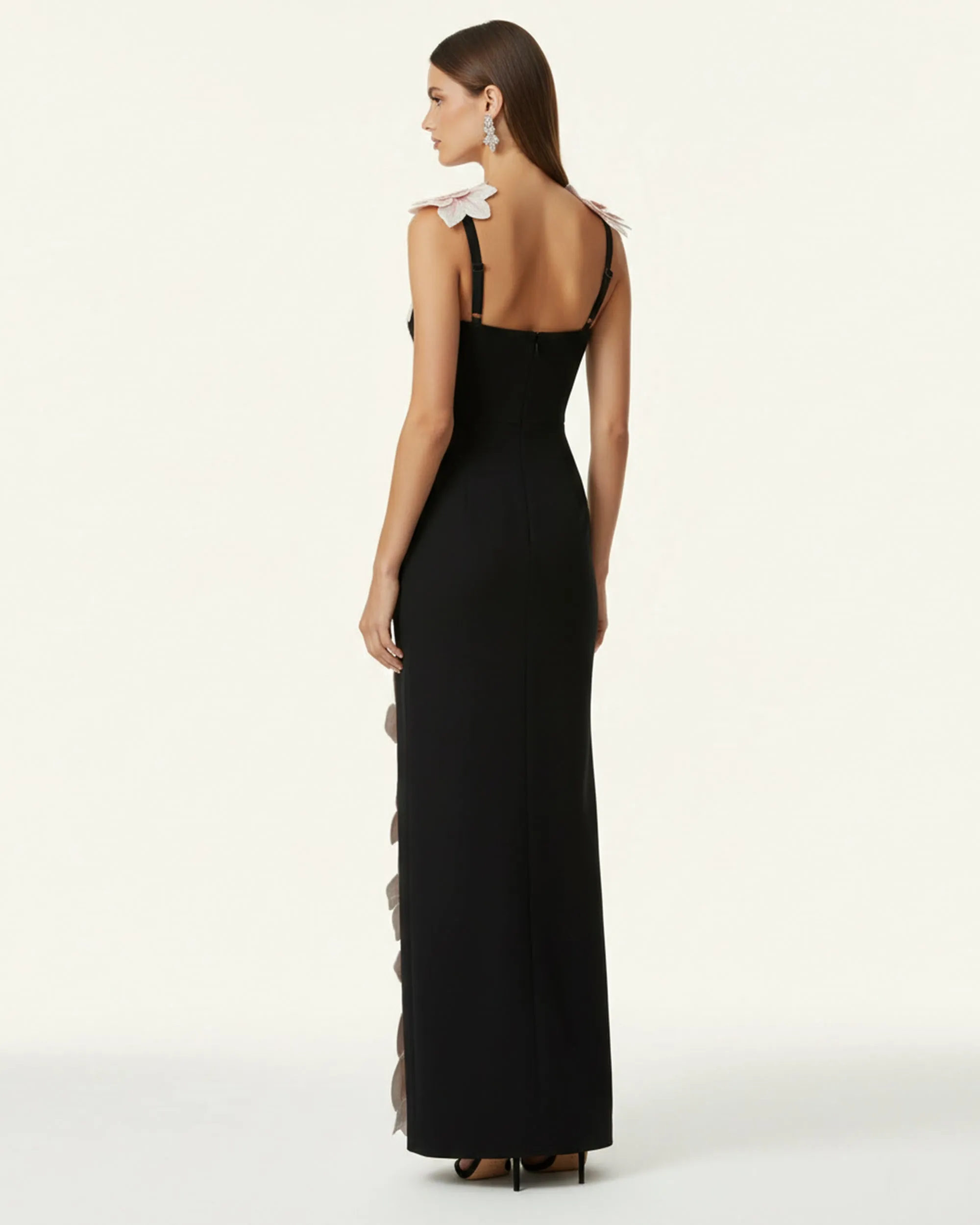 Flower Embroidered Dress - Black/Pink sold by JW PEI product image thumbnail 2