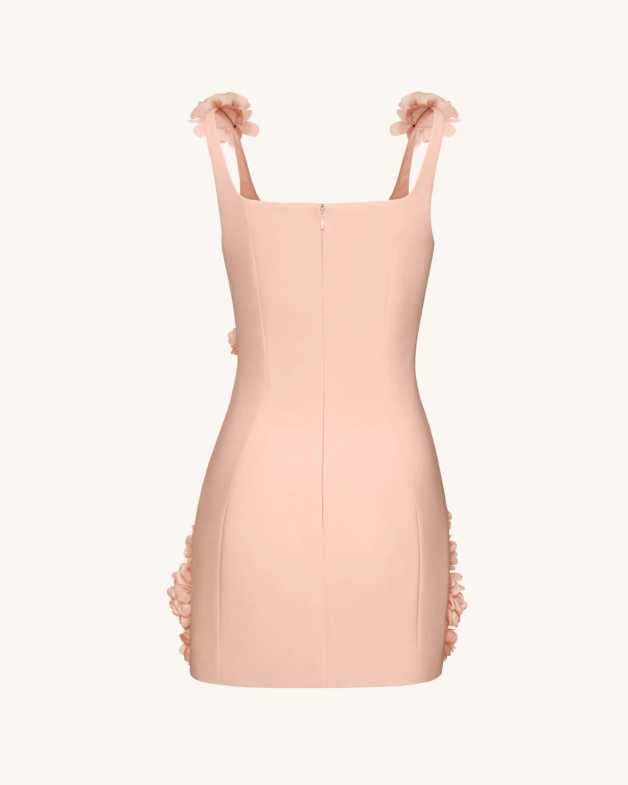 Elaina Rosette Applique Mini Dress - Apricot sold by JW PEI product image thumbnail 5