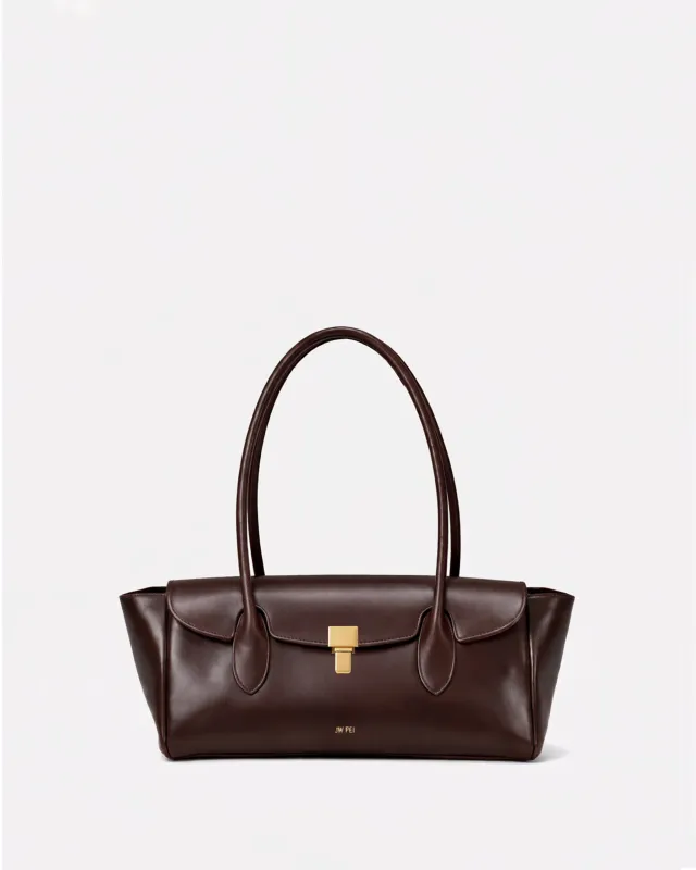 Nova Barrel Shoulder Tote Bag - Brown sold by JW PEI