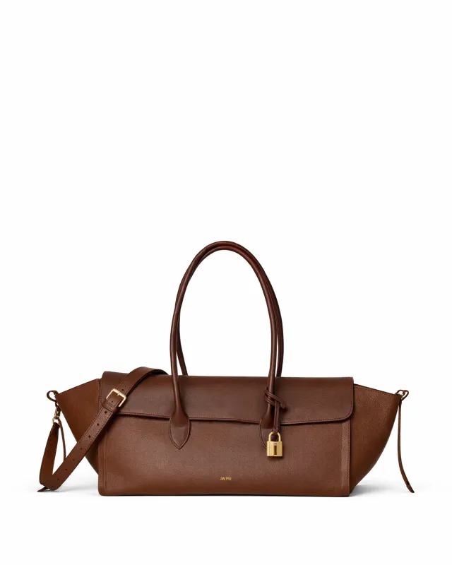 Aria Wing Tote Bag - Brown made by JW PEI