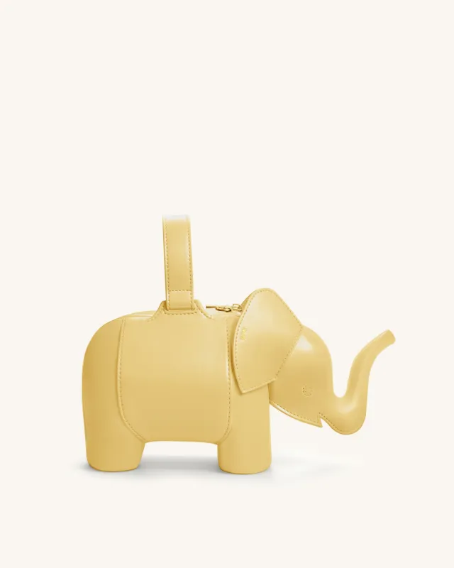 Claire Elephant Shaped Handbag - Yellow sold by JW PEI