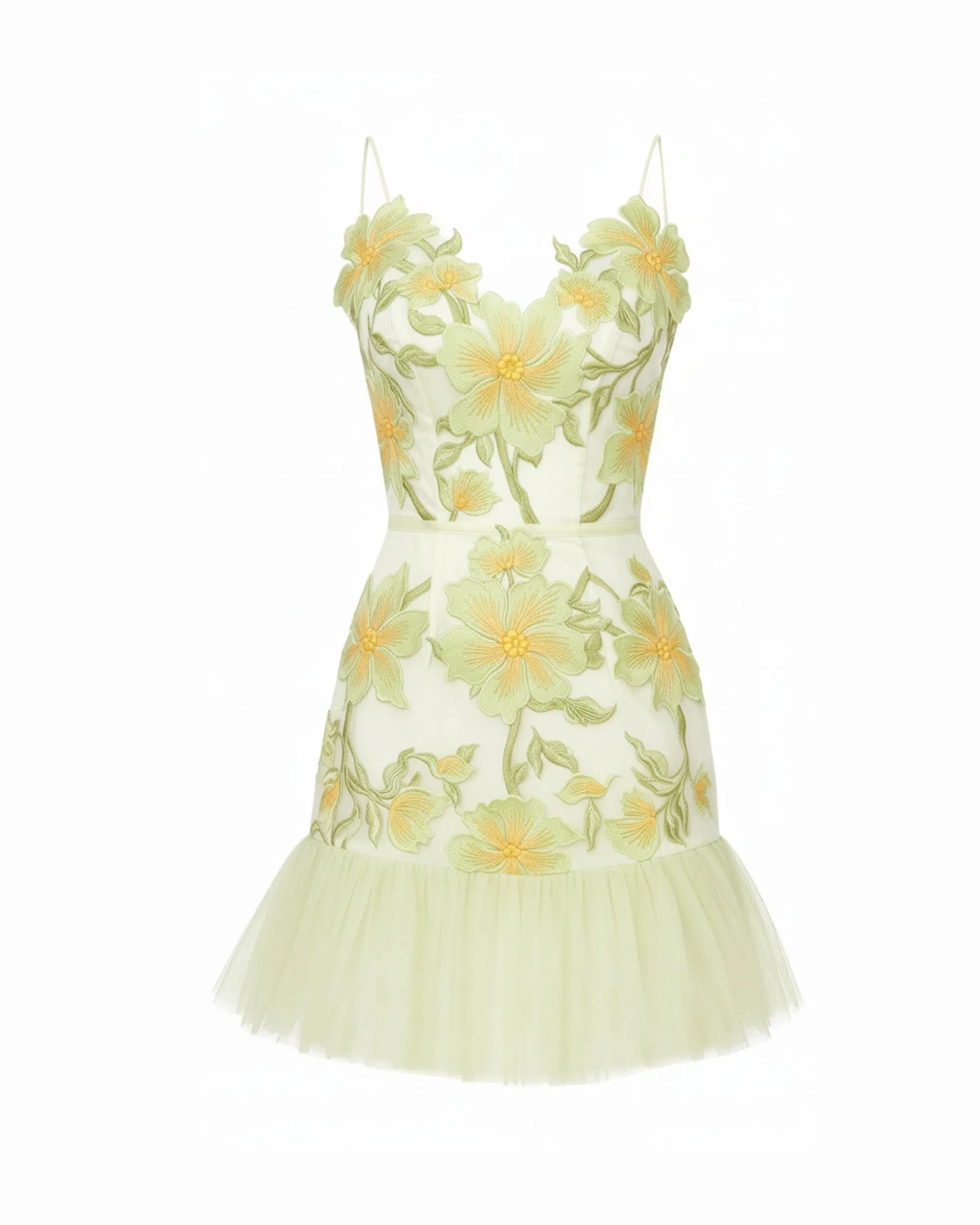 Floral Sling Mini Dress - Pistachio sold by JW PEI product image thumbnail 3