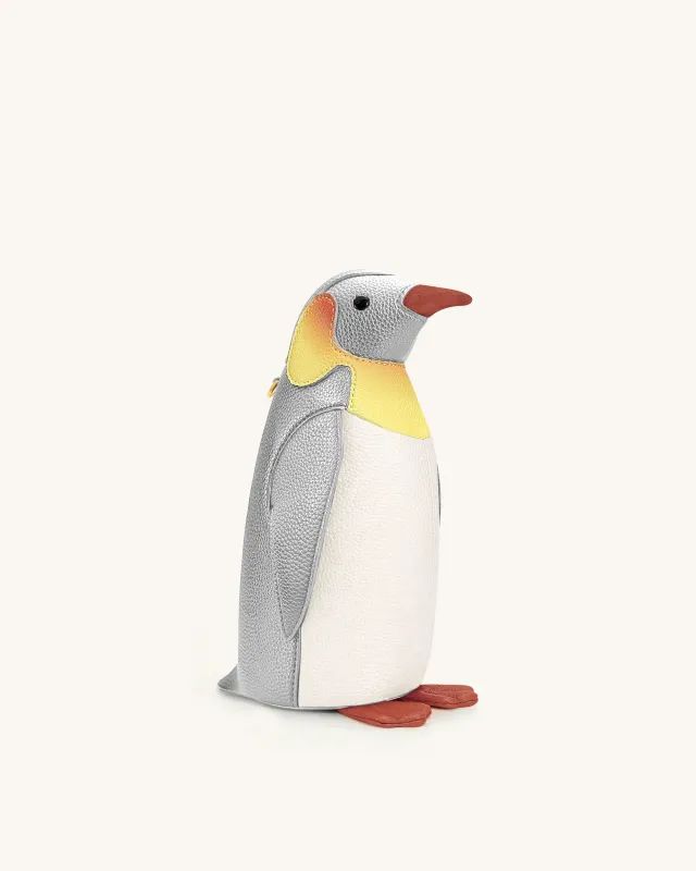 Pia Penguin Crossbody Bag - Silver sold by JW PEI