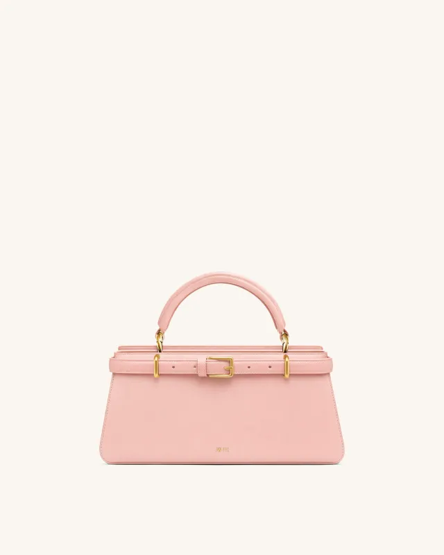 Elena Classic Top Handle Bag - Blush Pink made by JW PEI