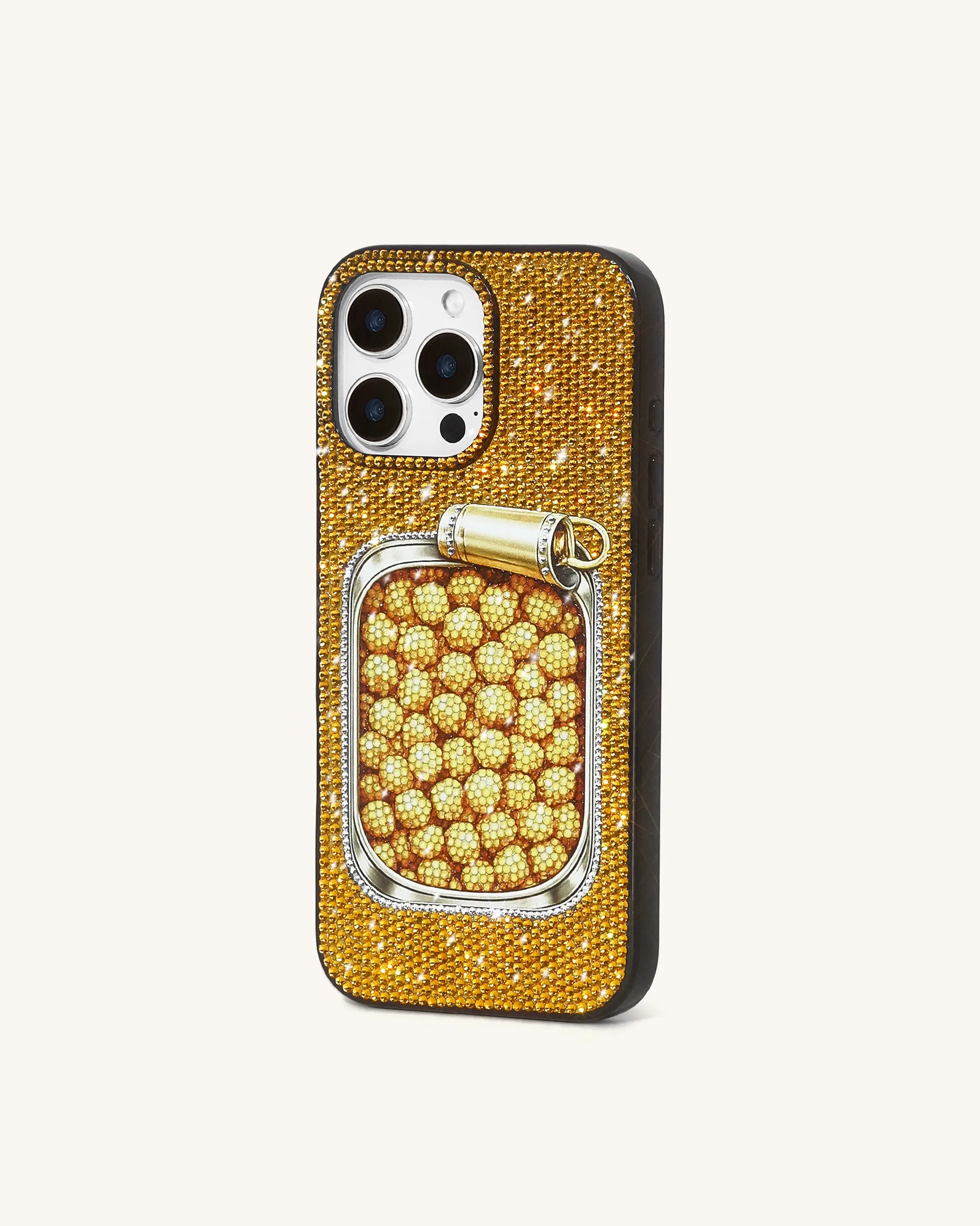Popcorn Tin Artificial Crystal Phone Case - Yellow sold by JW PEI product image thumbnail 2