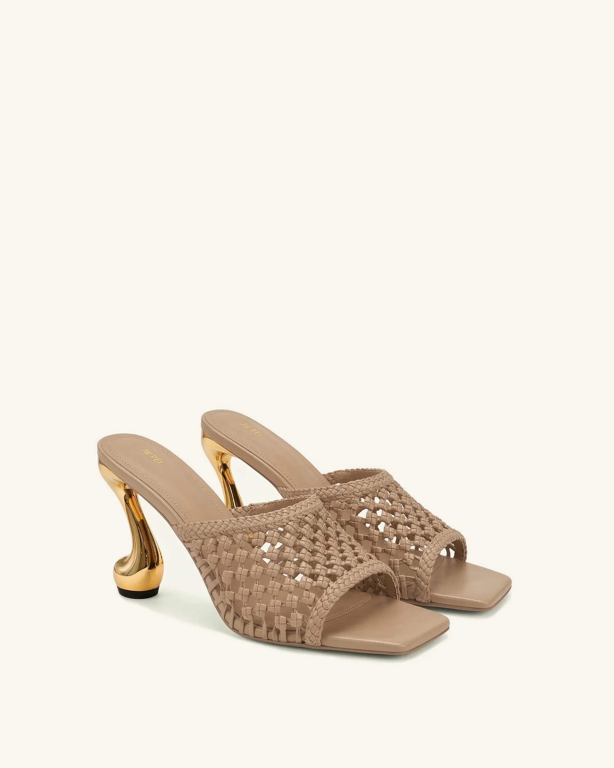 Hannah Woven Heel Mules - Khaki sold by JW PEI product image thumbnail 2