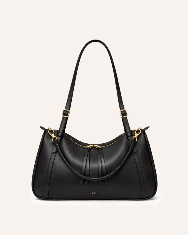 Luna Shoulder Bag - Black made by JW PEI
