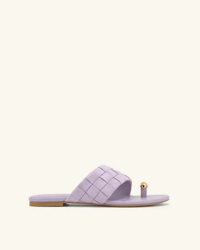 Ava Woven Toe Sandals - Purple sold by JW PEI