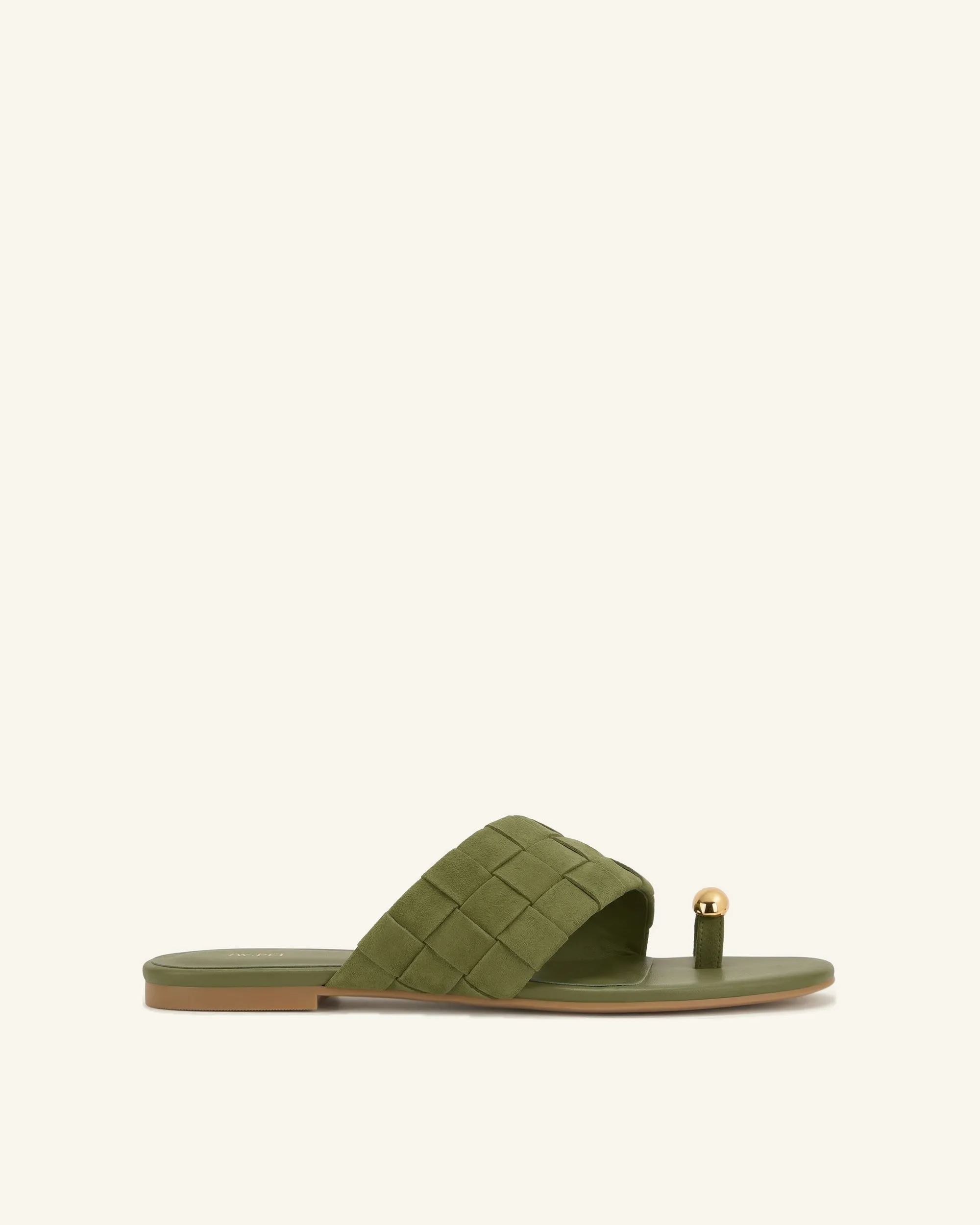 Ava Woven Toe Sandals - Olive Green sold by JW PEI