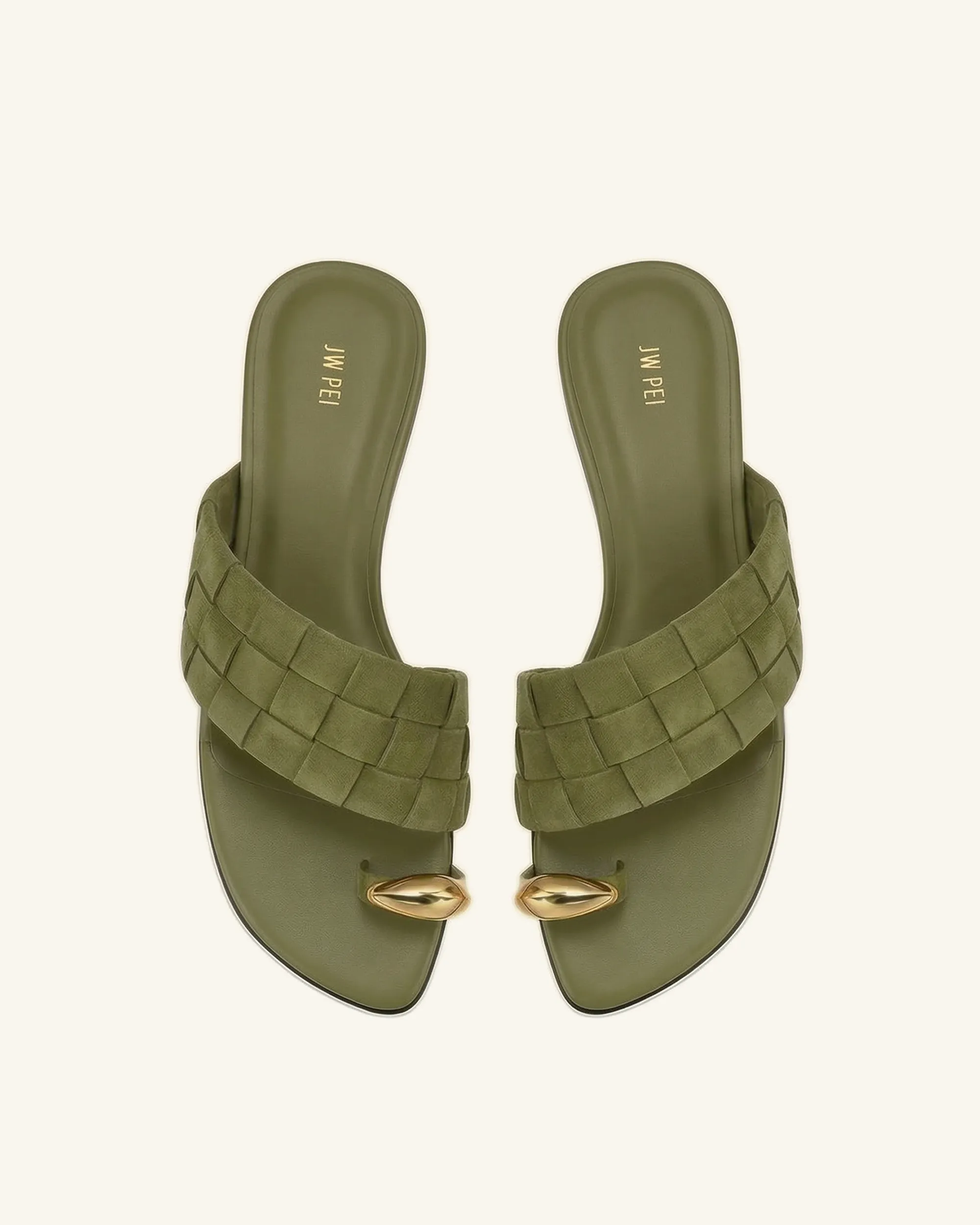 Ava Woven Toe Sandals - Olive Green sold by JW PEI product image thumbnail 2