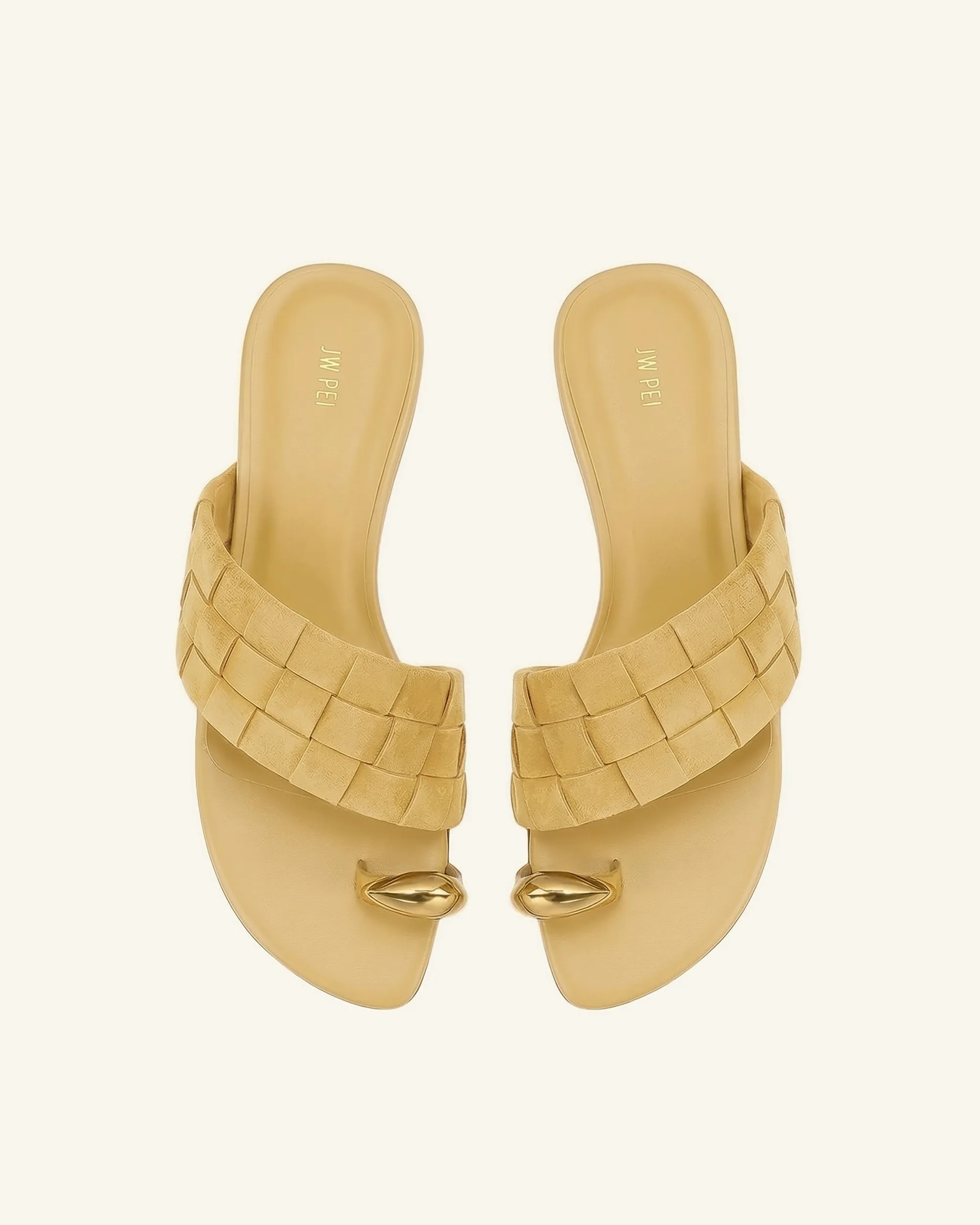 Ava Woven Toe Sandals - Yellow sold by JW PEI product image thumbnail 2