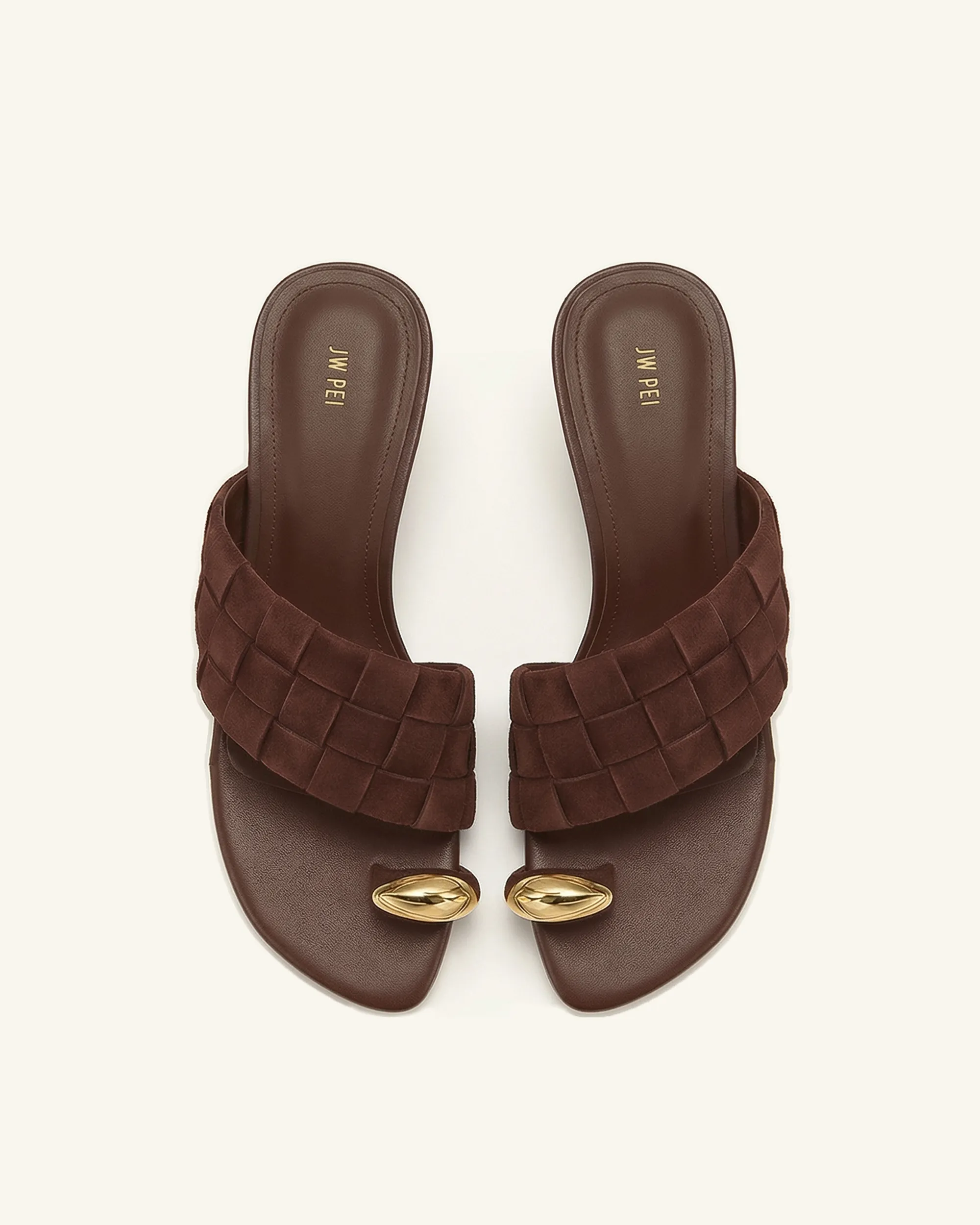 Ava Woven Toe Sandals - Brown sold by JW PEI product image thumbnail 2