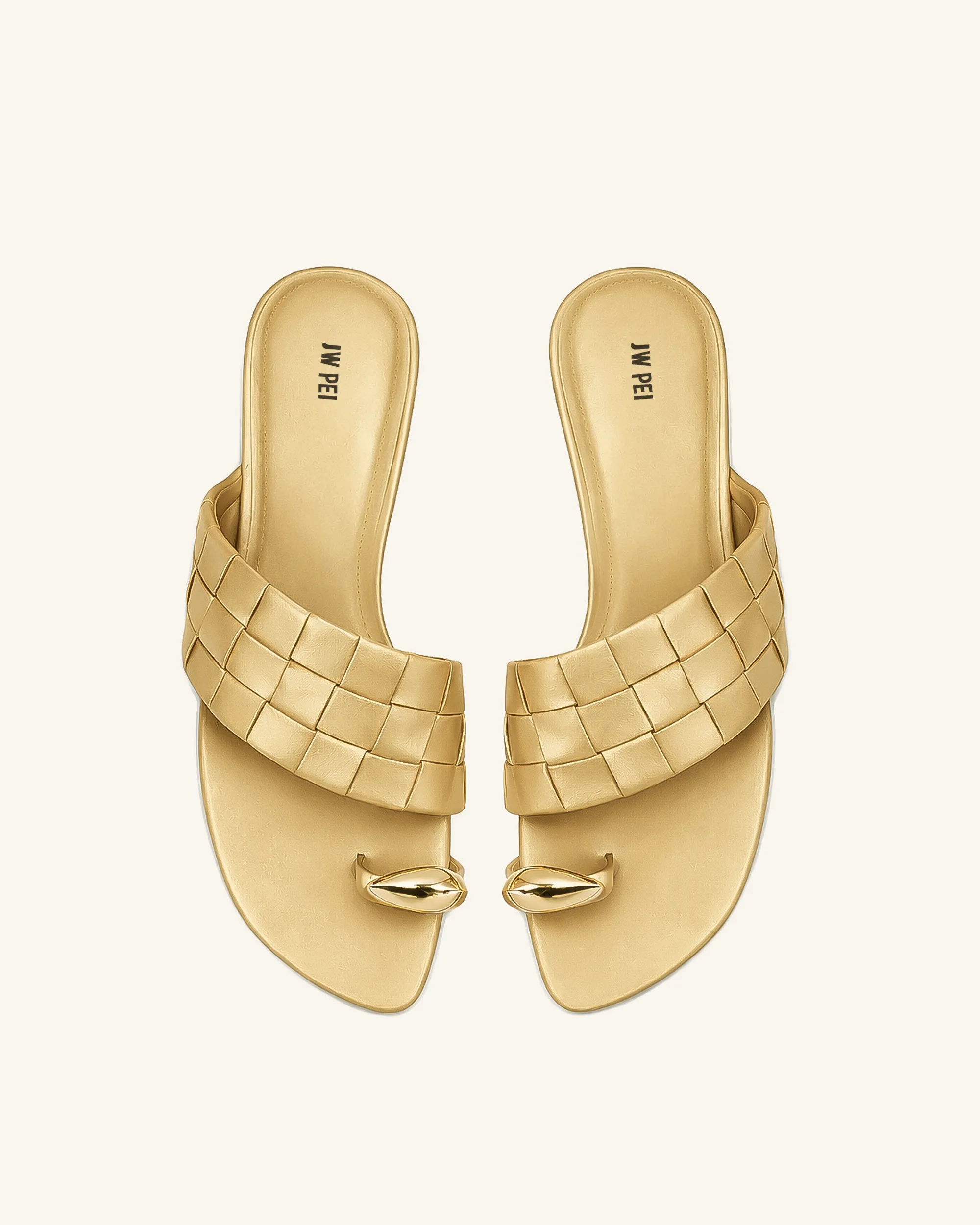 Ava Woven Toe Sandals - Metallic Gold sold by JW PEI product image thumbnail 2