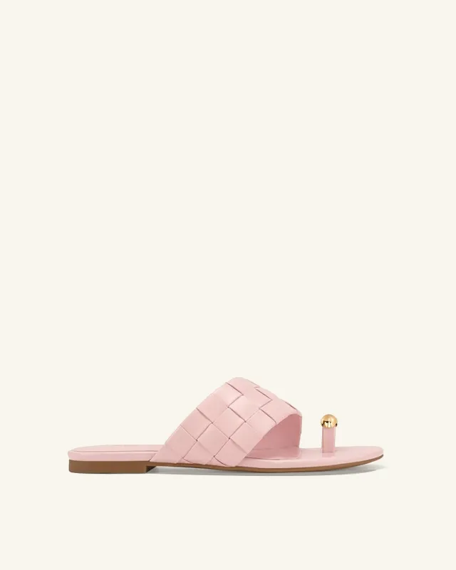 Ava Woven Toe Sandals - Pink made by JW PEI
