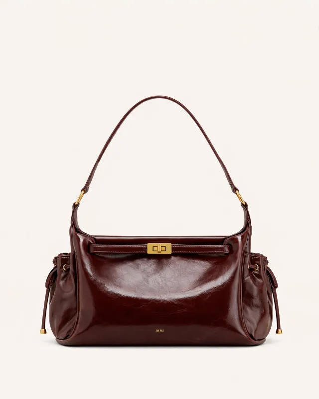 Sadie Multi-Pocket Shoulder Bag - Burgundy sold by JW PEI