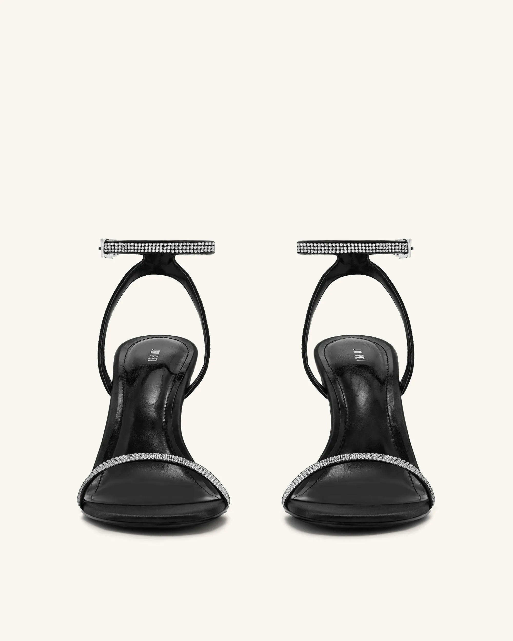 Alivia Artifical Crystal Heel Sandals - Black sold by JW PEI product image thumbnail 3