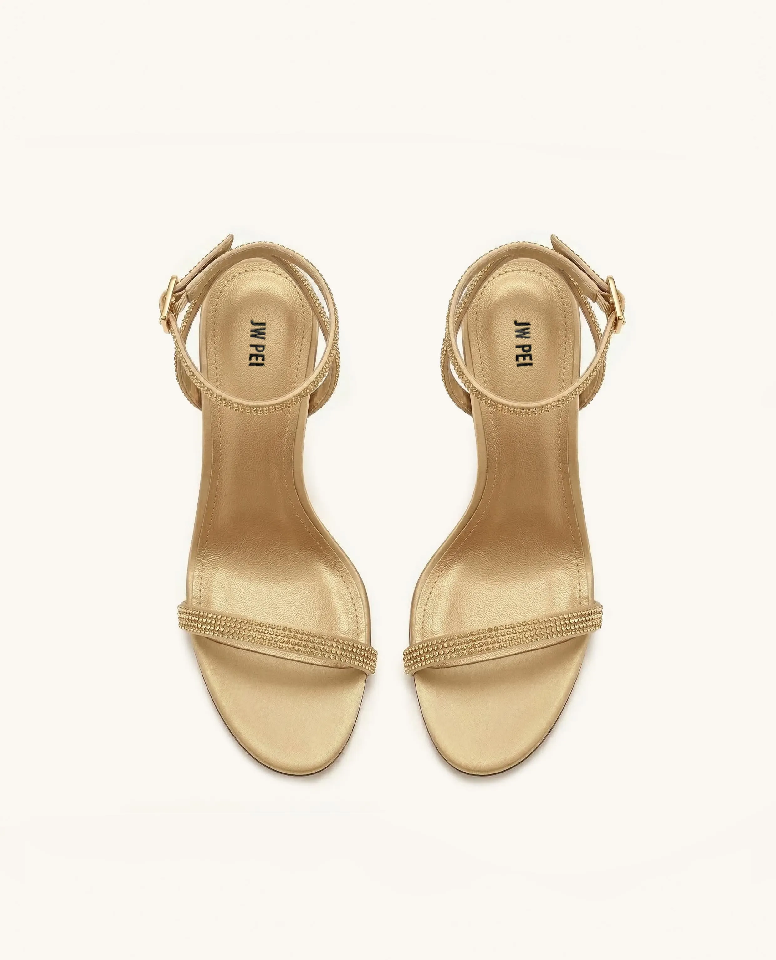 Alivia Artifical Crystal Heel Sandals - Champagne sold by JW PEI product image thumbnail 2